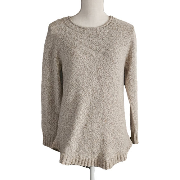 Cabela's Sweaters - Cabela's Beige Marled Wool Sweater